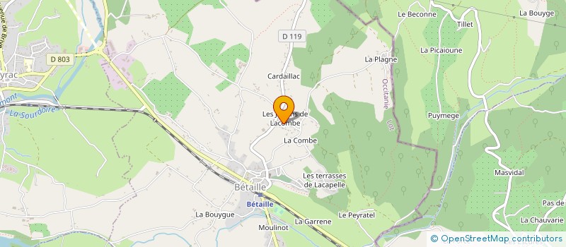 localisation de l'entreprise MONSIEUR SEBASTIEN IMBERT  BETAILLE