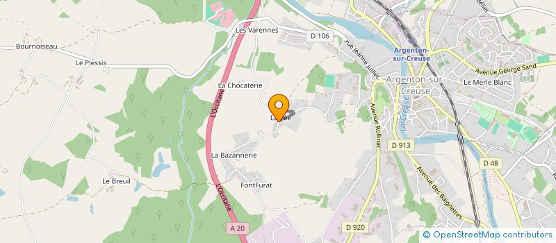 localisation de l'entreprise MONSIEUR SEBASTIEN IMBERT à ARGENTON-SUR-CREUSE