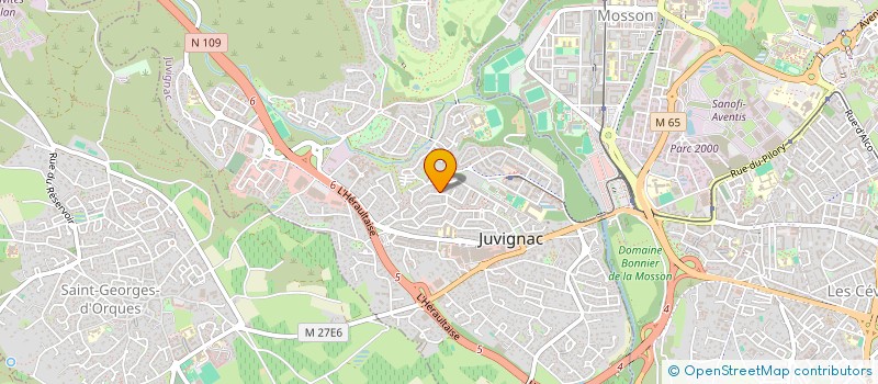 localisation de l'entreprise MONSIEUR SEBASTIEN ISAIA  JUVIGNAC