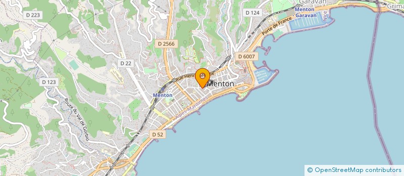 localisation de l'entreprise MONSIEUR SEBASTIEN ISNARD à MENTON