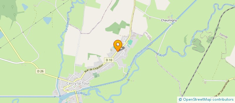 localisation de l'entreprise MONSIEUR SEBASTIEN JACOB  CERCY-LA-TOUR