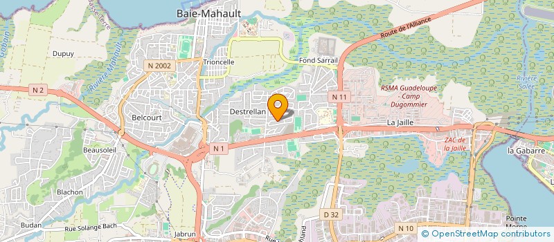 localisation de l'entreprise MONSIEUR SEBASTIEN JACOBIN  BAIE-MAHAULT