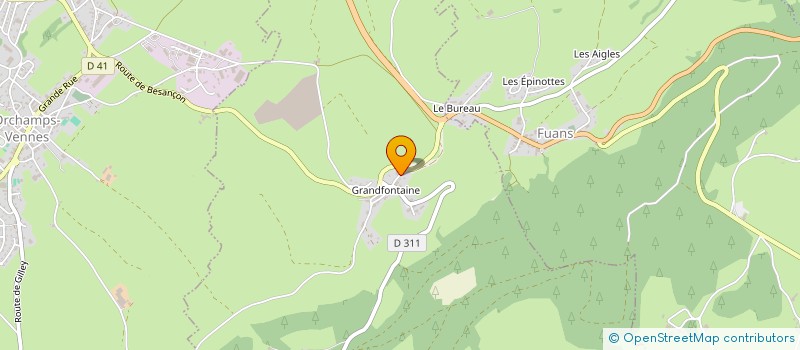 localisation de l'entreprise MONSIEUR SEBASTIEN JACQUIER à FOURNETS-LUISANS