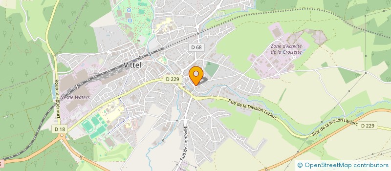 localisation de l'entreprise MONSIEUR SEBASTIEN JACQUINOT  VITTEL