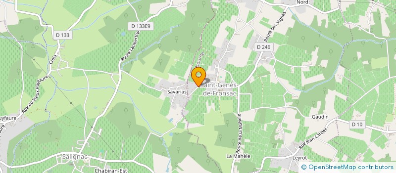 localisation de l'entreprise MONSIEUR SEBASTIEN JALLAIS  SAINT-GENES-DE-FRONSAC