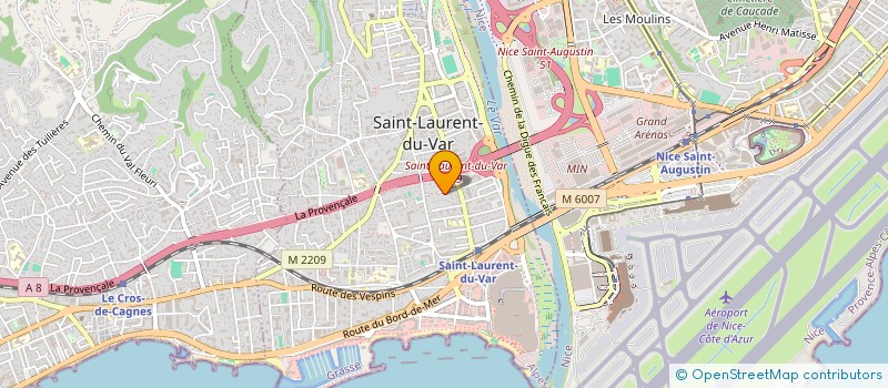 localisation de l'entreprise MONSIEUR SEBASTIEN JAMAULT à SAINT-LAURENT-DU-VAR