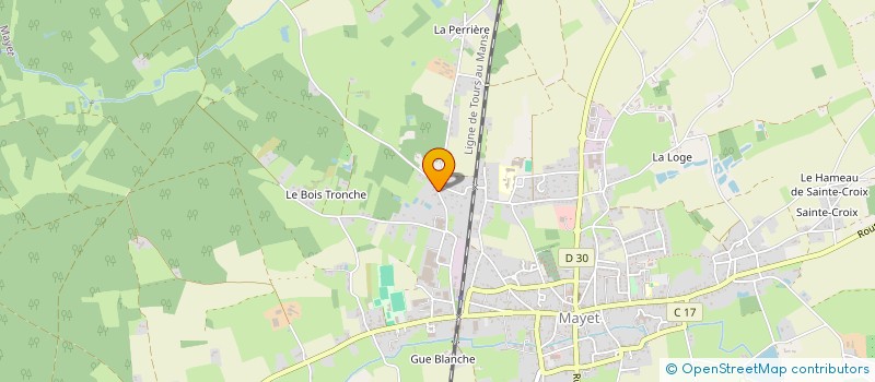 localisation de l'entreprise MONSIEUR SEBASTIEN JANVIER à MAYET