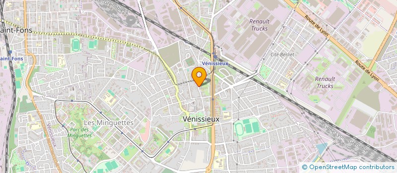 localisation de l'entreprise MONSIEUR SEBASTIEN JARA  VENISSIEUX