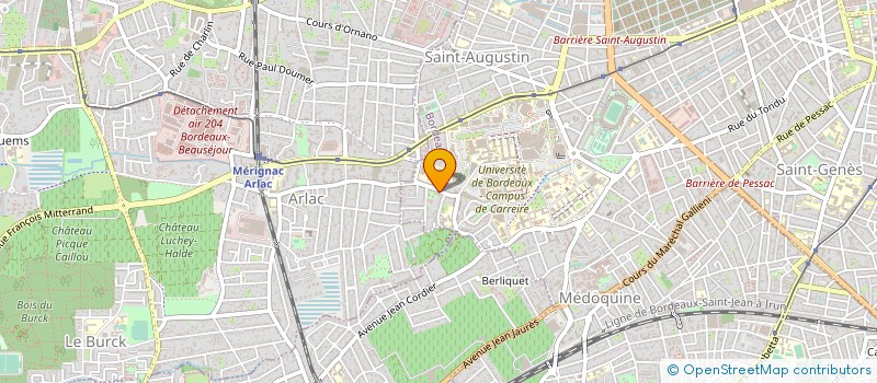 localisation de l'entreprise MONSIEUR SEBASTIEN JARDINIER  SAINT-GENES-DE-LOMBAUD