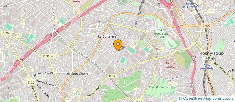 localisation de l'entreprise MONSIEUR SEBASTIEN JARRAULT à MONTREUIL