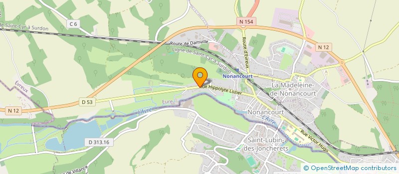 localisation de l'entreprise MONSIEUR SEBASTIEN JEHAN à NONANCOURT