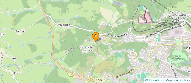 localisation de l'entreprise MONSIEUR SEBASTIEN JOLIVOT  LE CREUSOT