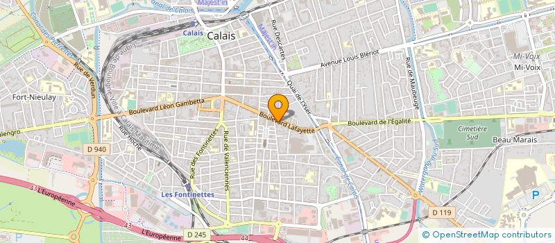 localisation de l'entreprise MONSIEUR SEBASTIEN JOLY  CALAIS