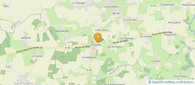 localisation de l'entreprise MONSIEUR SEBASTIEN JOMARD  MARSONNAS