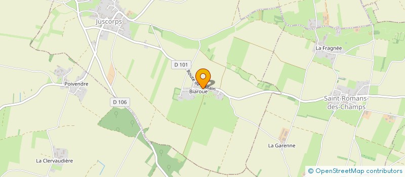 localisation de l'entreprise MONSIEUR SEBASTIEN JORIGNE  JUSCORPS