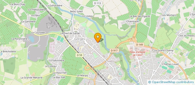 localisation de l'entreprise MONSIEUR SEBASTIEN JOSSE  GORGES