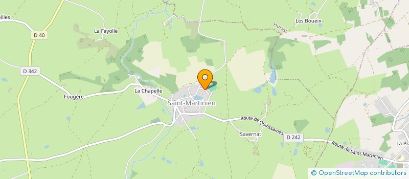 localisation de l'entreprise MONSIEUR SEBASTIEN JOUANIN  SAINT-MARTINIEN