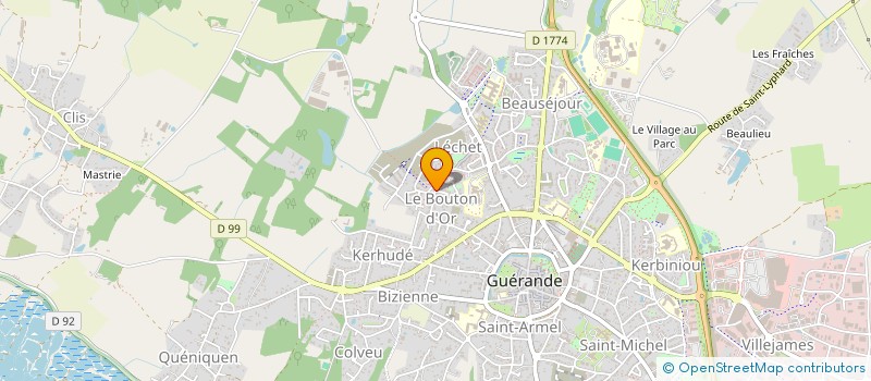 localisation de l'entreprise MONSIEUR SEBASTIEN JOUAUD à GUERANDE