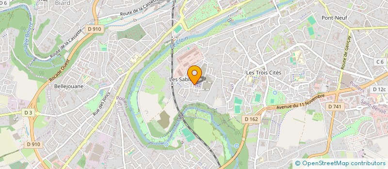 localisation de l'entreprise MONSIEUR SEBASTIEN JOUBERT  POITIERS