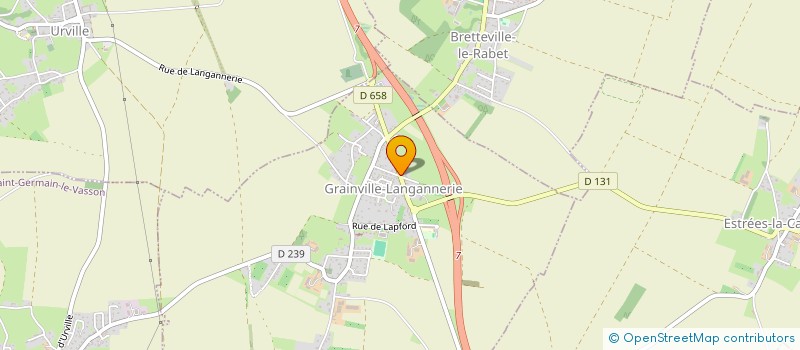 localisation de l'entreprise MONSIEUR SEBASTIEN JOUIN  GRAINVILLE-LANGANNERIE