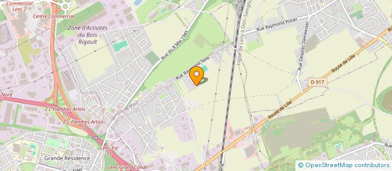 localisation de l'entreprise MONSIEUR SEBASTIEN JULES DELOS  LOISON SOUS LENS