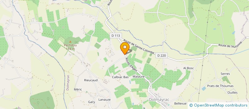 localisation de l'entreprise MONSIEUR SEBASTIEN JULLIOT  DOLMAYRAC