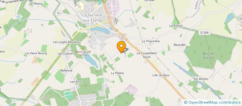 localisation de l'entreprise MONSIEUR SEBASTIEN KAMMACHER à LA FERRIERE-AUX-ETANGS