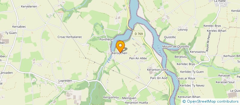 localisation de l'entreprise MONSIEUR SEBASTIEN KERBRAT  PLOUENAN