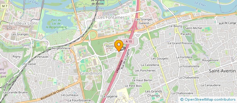 localisation de l'entreprise MONSIEUR SEBASTIEN KERBRAT  TOURS