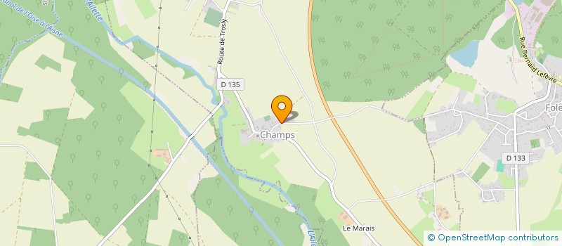 localisation de l'entreprise MONSIEUR SEBASTIEN KLODZINSKI  CHAMPS