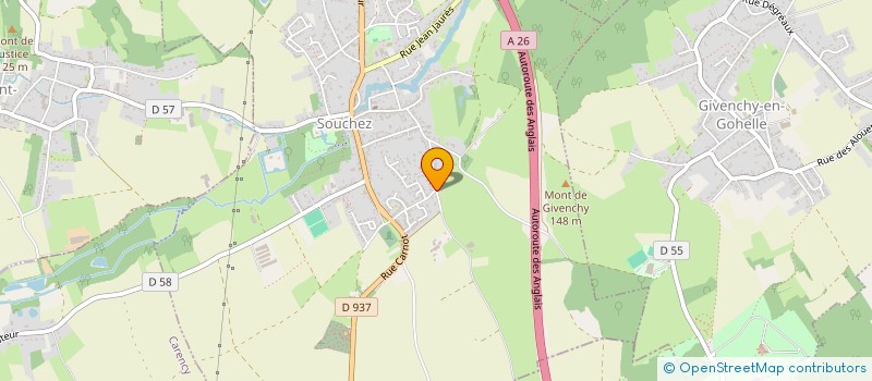 localisation de l'entreprise MONSIEUR SEBASTIEN KOPASZEWSKI  SOUCHEZ