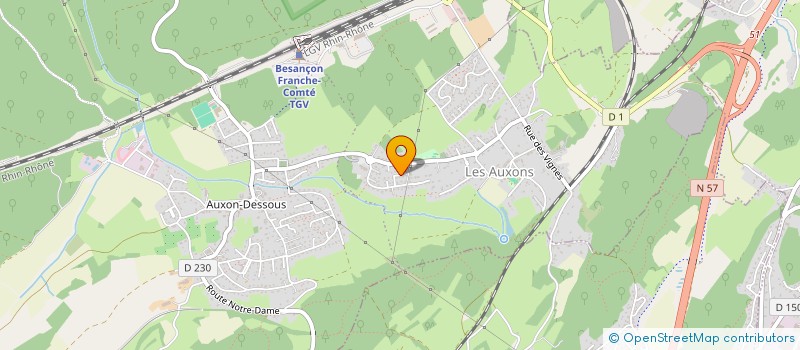 localisation de l'entreprise MONSIEUR SEBASTIEN KOWALSKI  LES AUXONS