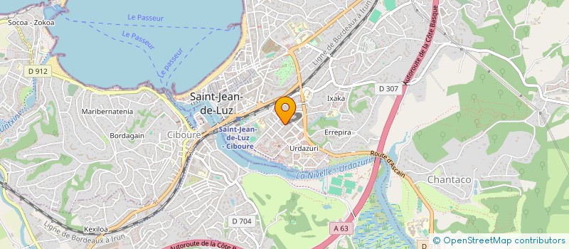 localisation de l'entreprise MONSIEUR SEBASTIEN KUGLER à SAINT-JEAN-DE-LUZ