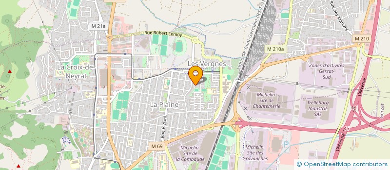 localisation de l'entreprise MONSIEUR SEBASTIEN KUZBIK  CLERMONT-FERRAND