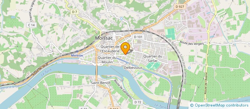 localisation de l'entreprise MONSIEUR SEBASTIEN LACAM  MOISSAC