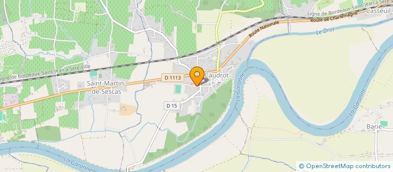 localisation de l'entreprise MONSIEUR SEBASTIEN LACAZE  CAUDROT