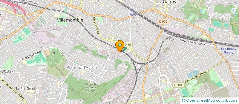 localisation de l'entreprise MONSIEUR SEBASTIEN LACHAUX  VILLEMOMBLE