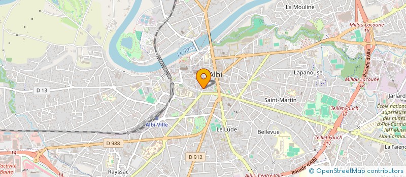 localisation de l'entreprise MONSIEUR SEBASTIEN LACLAU  ALBI