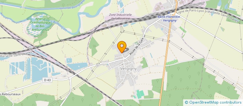 localisation de l'entreprise MONSIEUR SEBASTIEN LACROIX  VERGIGNY