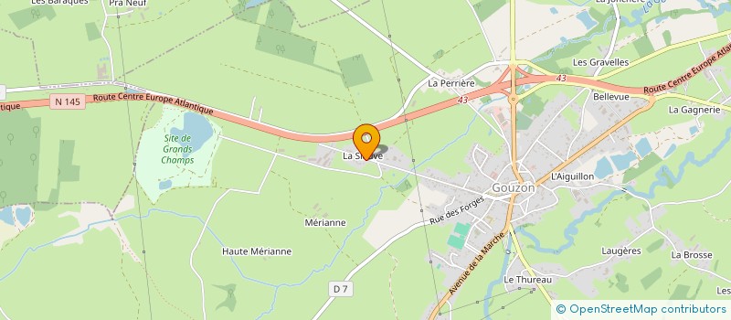 localisation de l'entreprise MONSIEUR SEBASTIEN LADENIZE à GOUZON