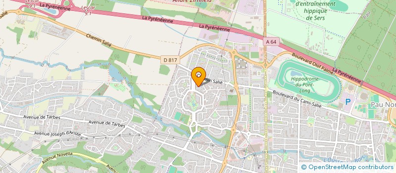 localisation de l'entreprise MONSIEUR SEBASTIEN LADOUES  LONS