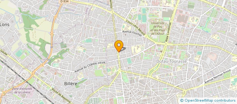localisation de l'entreprise MONSIEUR SEBASTIEN LAFARGUE à PAU