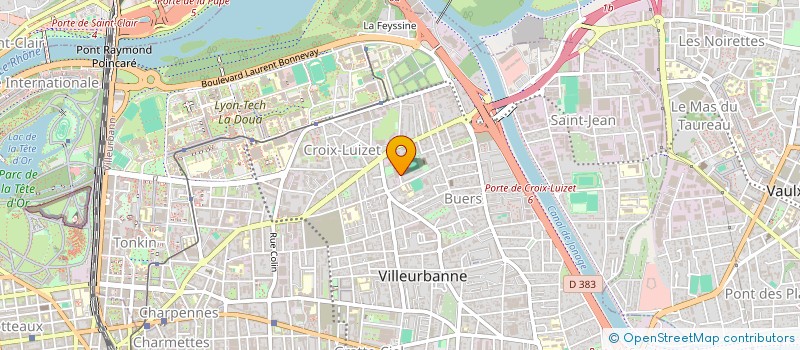localisation de l'entreprise MONSIEUR SEBASTIEN LAFFONT à VILLEURBANNE