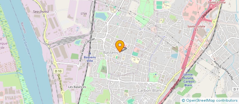 localisation de l'entreprise MONSIEUR SEBASTIEN LAFON  BASSENS