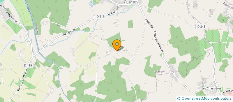 localisation de l'entreprise MONSIEUR SEBASTIEN LAGARDE  CRAVANS