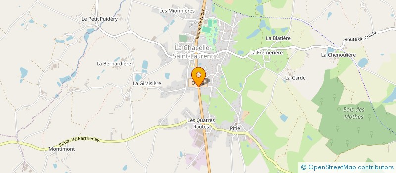 localisation de l'entreprise MONSIEUR SEBASTIEN LAGNEAUX  LA CHAPELLE-SAINT-LAURENT