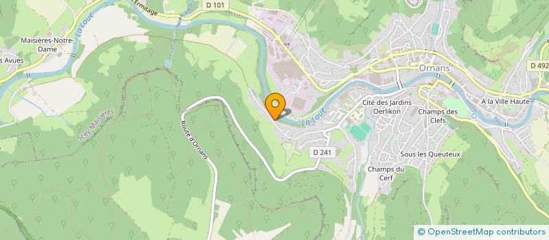 localisation de l'entreprise MONSIEUR SEBASTIEN LAITHIER à ORNANS