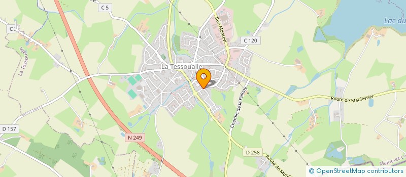 localisation de l'entreprise MONSIEUR SEBASTIEN LAIZET  LA TESSOUALLE