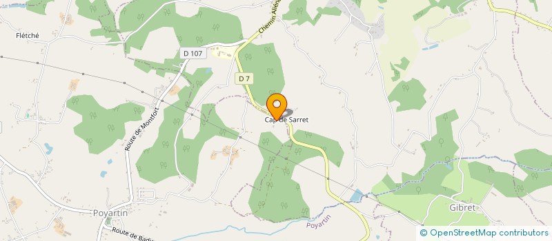 localisation de l'entreprise MONSIEUR SEBASTIEN LALANDE  POYARTIN