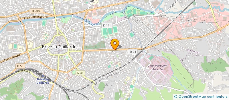 localisation de l'entreprise MONSIEUR SEBASTIEN LALANNE à BRIVE-LA-GAILLARDE